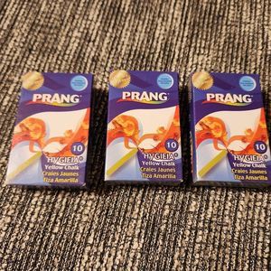 3 Boxes Prang Hygieia Yellow Board Chalk 3 Boxes Of 10 Pieces Each For 30 Pcs